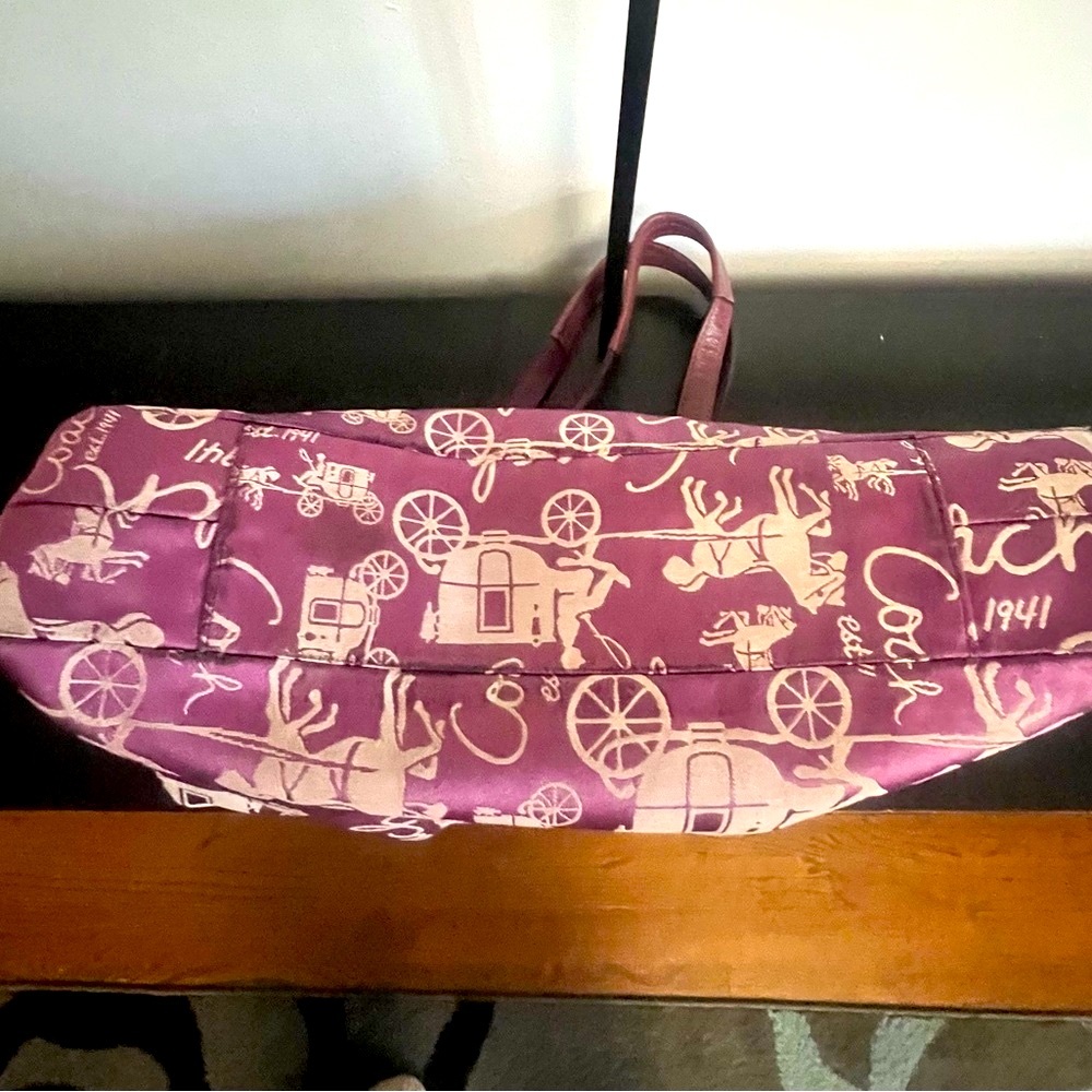 Coach Ashley Purple Satchel Bag - Picture 8 of 8